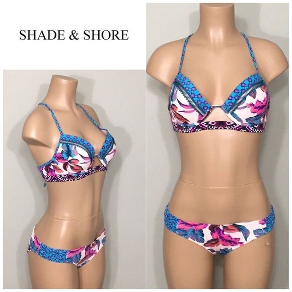 Tropical and Tile print bikini. NWOT - Picture 1 of 7